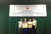 Đoàn viên thanh viên VVFC cùng Đoàn TN Bộ Tài chính hiến máu tình nguyện